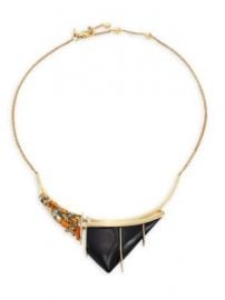 Alexis Bittar - Crystal-Studded Lucite Bib Necklace at Saks Fifth Avenue